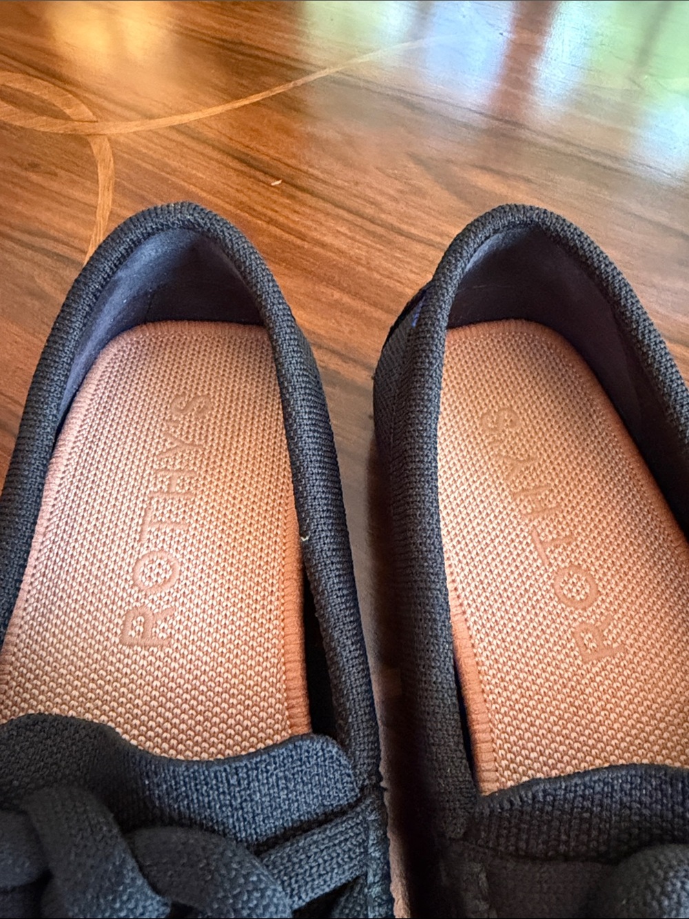 Rothy's Black Knit Braided Slip-On Loafers - Picture 3 of 3